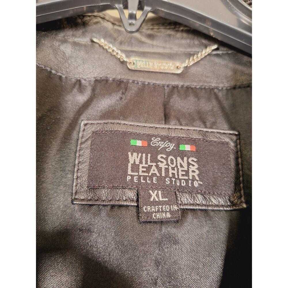 Wilson Leather Pelle Studio Women's V-Neck Leather Jacket 100% Leather - Picture 6 of 8